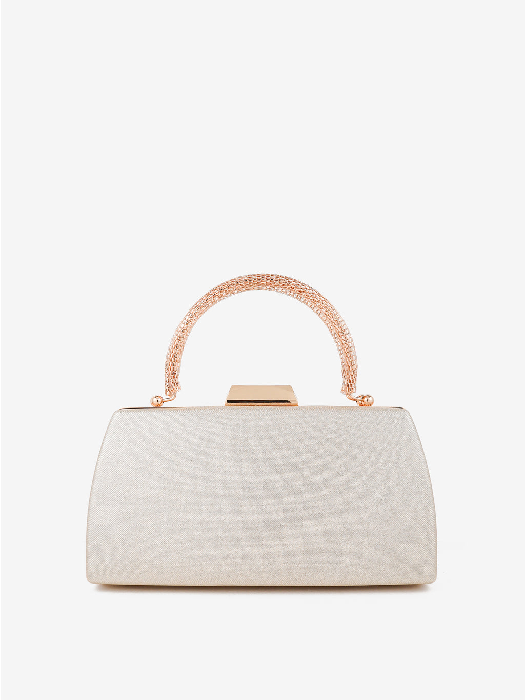 Nuvia Duo Top Handle Clutch Bag - Gold