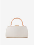 Nuvia Duo Top Handle Clutch Bag - Gold