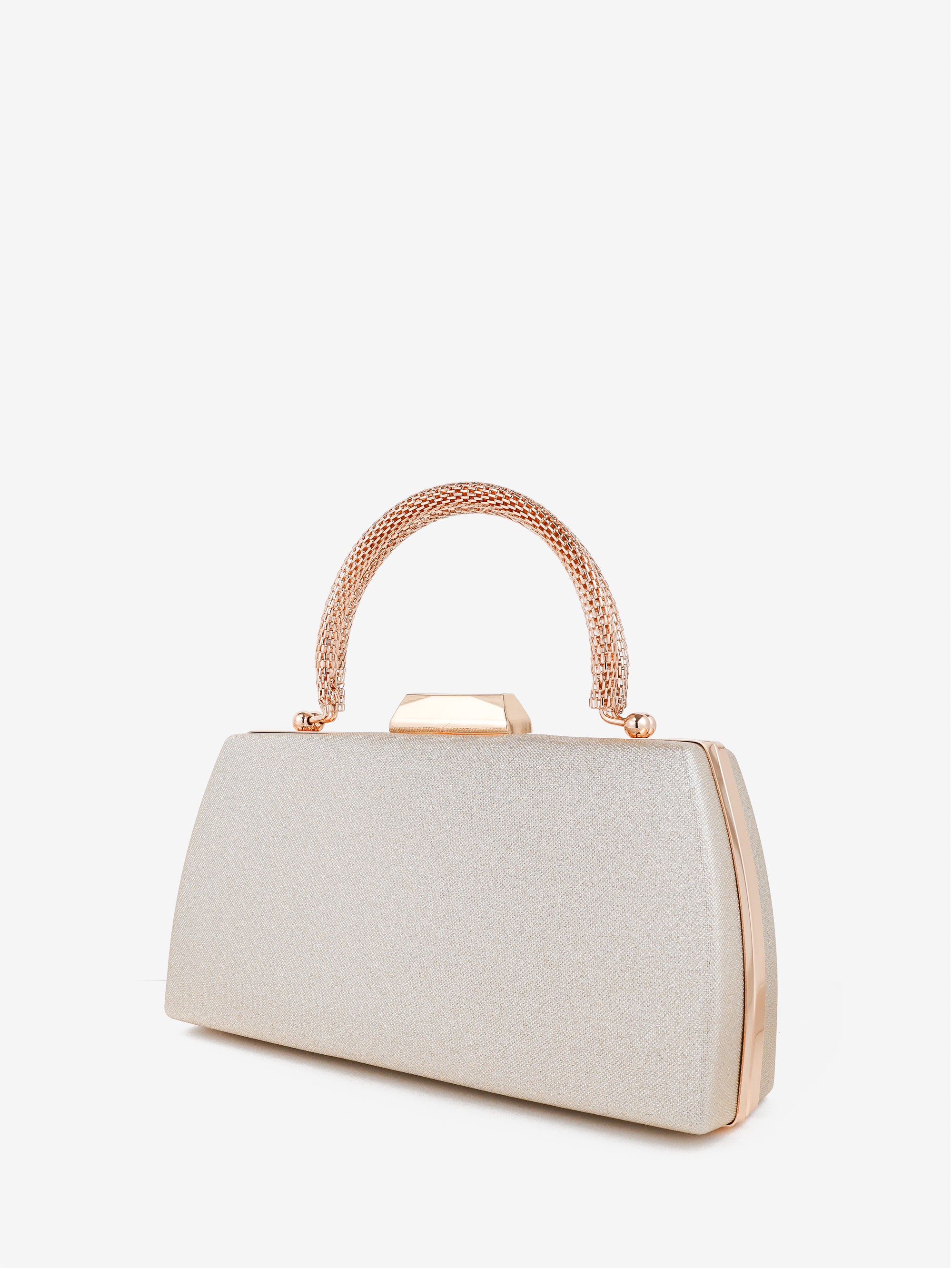 Nuvia Duo Top Handle Clutch Bag - Gold