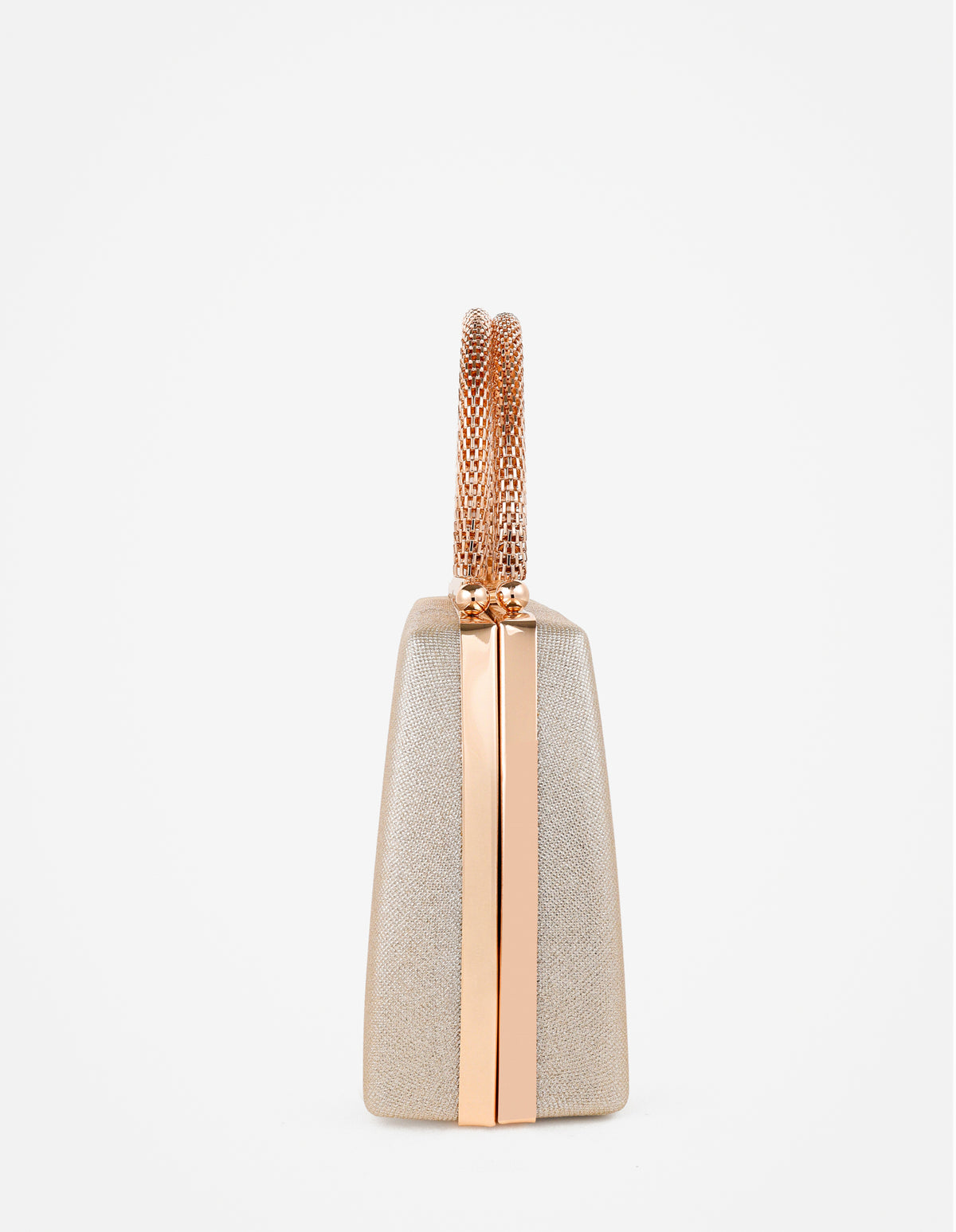Nuvia Duo Top Handle Clutch Bag - Gold