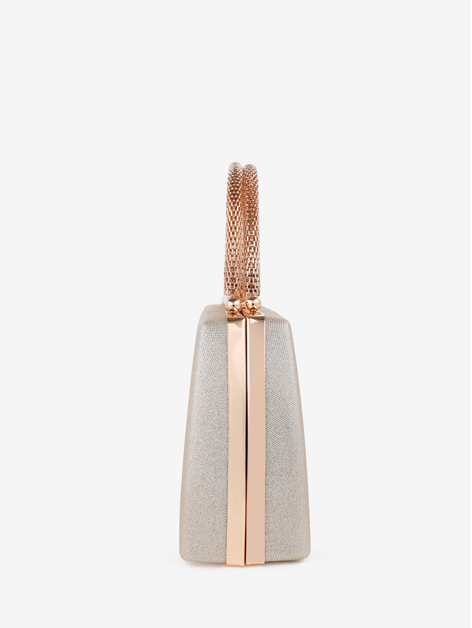 Nuvia Duo Top Handle Clutch Bag - Gold