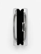 Nuvia Duo Top Handle Clutch Bag - Silver