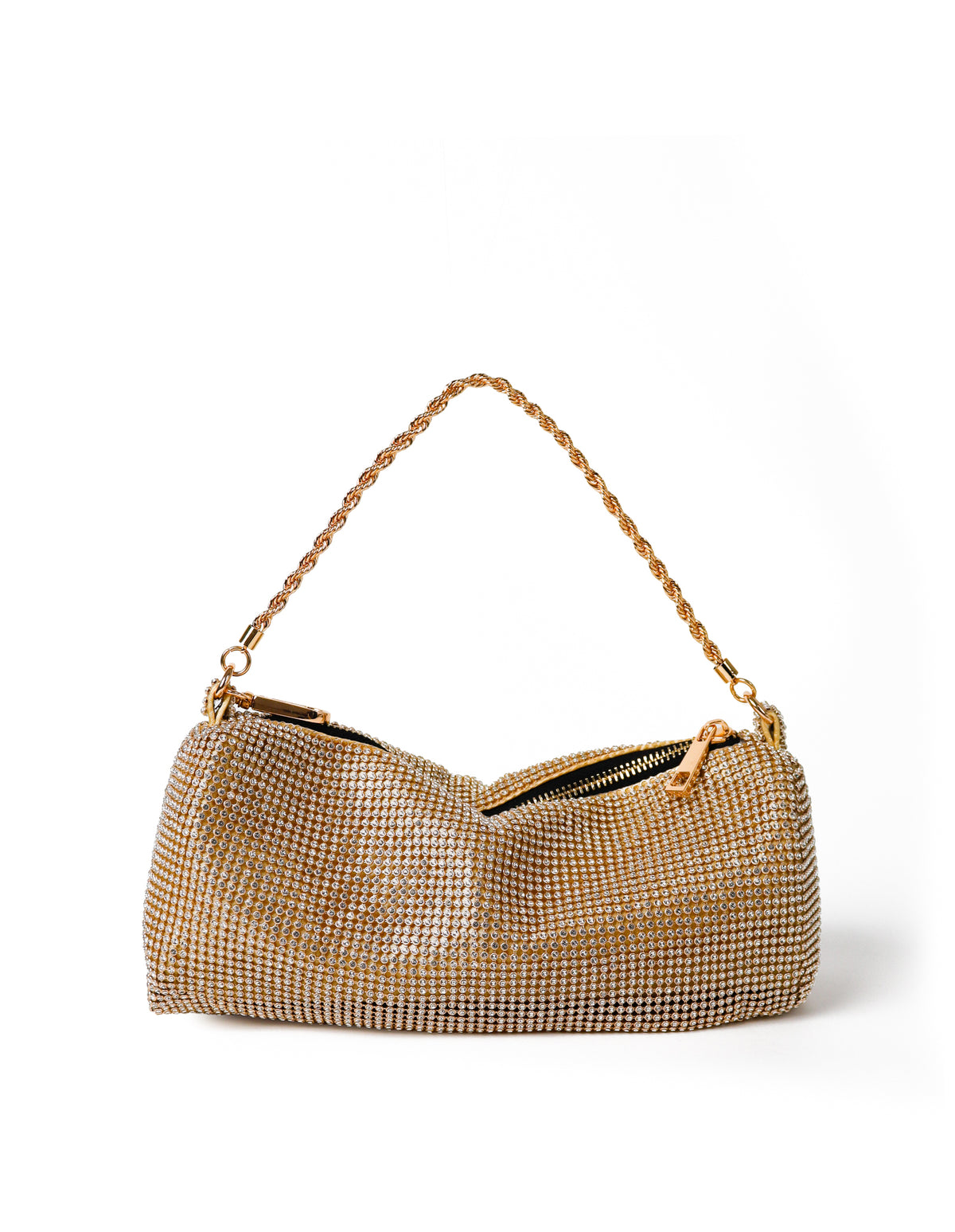 Veneto Crystal Wristlet Bag - Gold