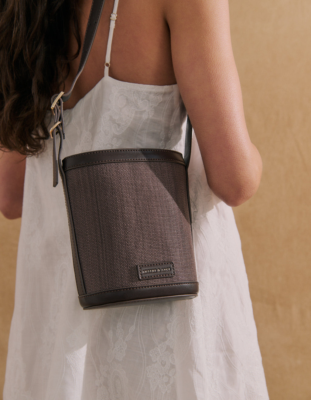 Maeva Mini Bucket Bag - Brown