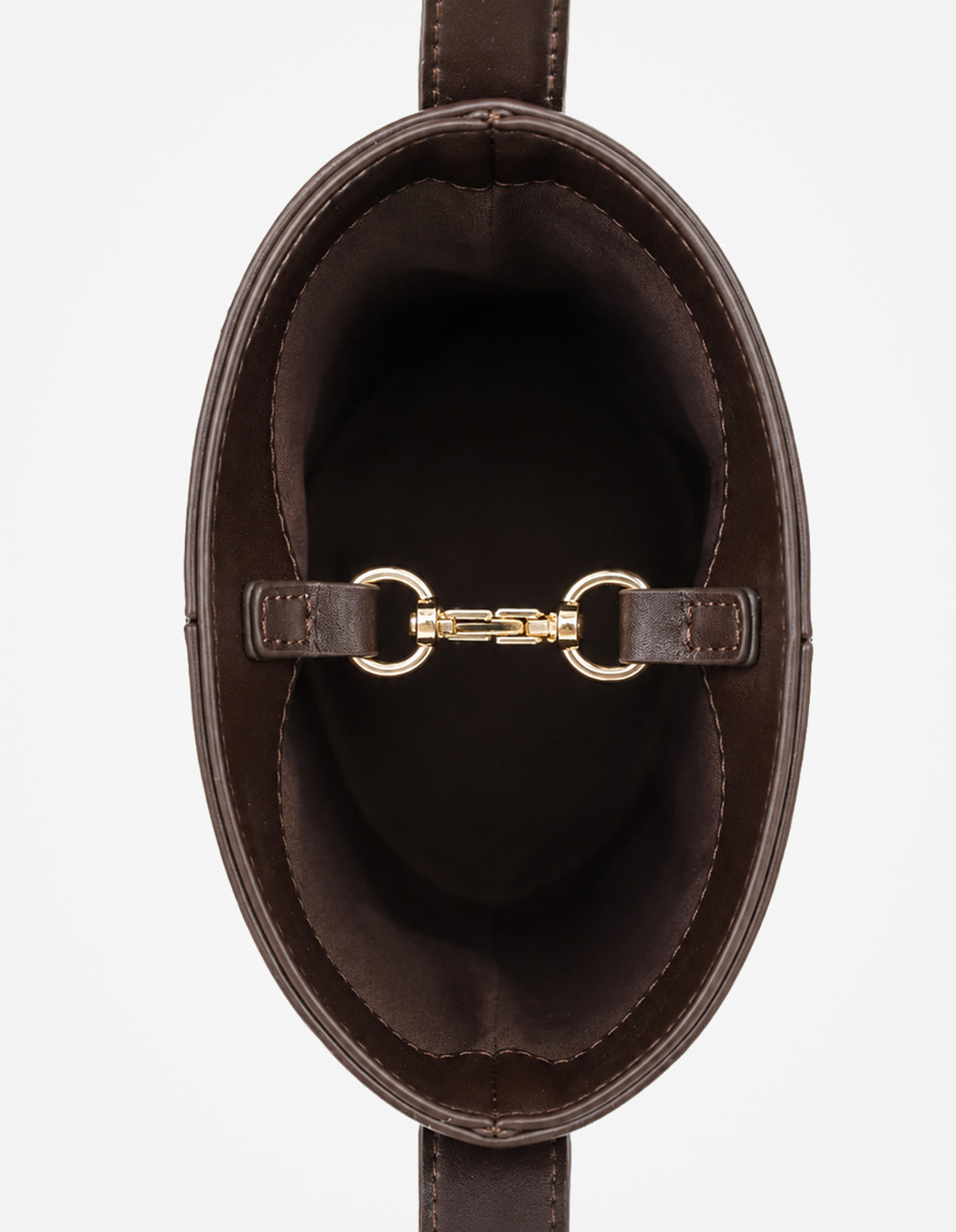 Maeva Mini Bucket Bag - Brown