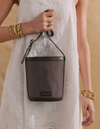 Maeva Mini Bucket Bag - Brown
