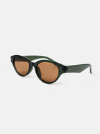 Megan Oval Frame Sunglasses - Green