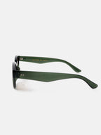 Megan Oval Frame Sunglasses - Green