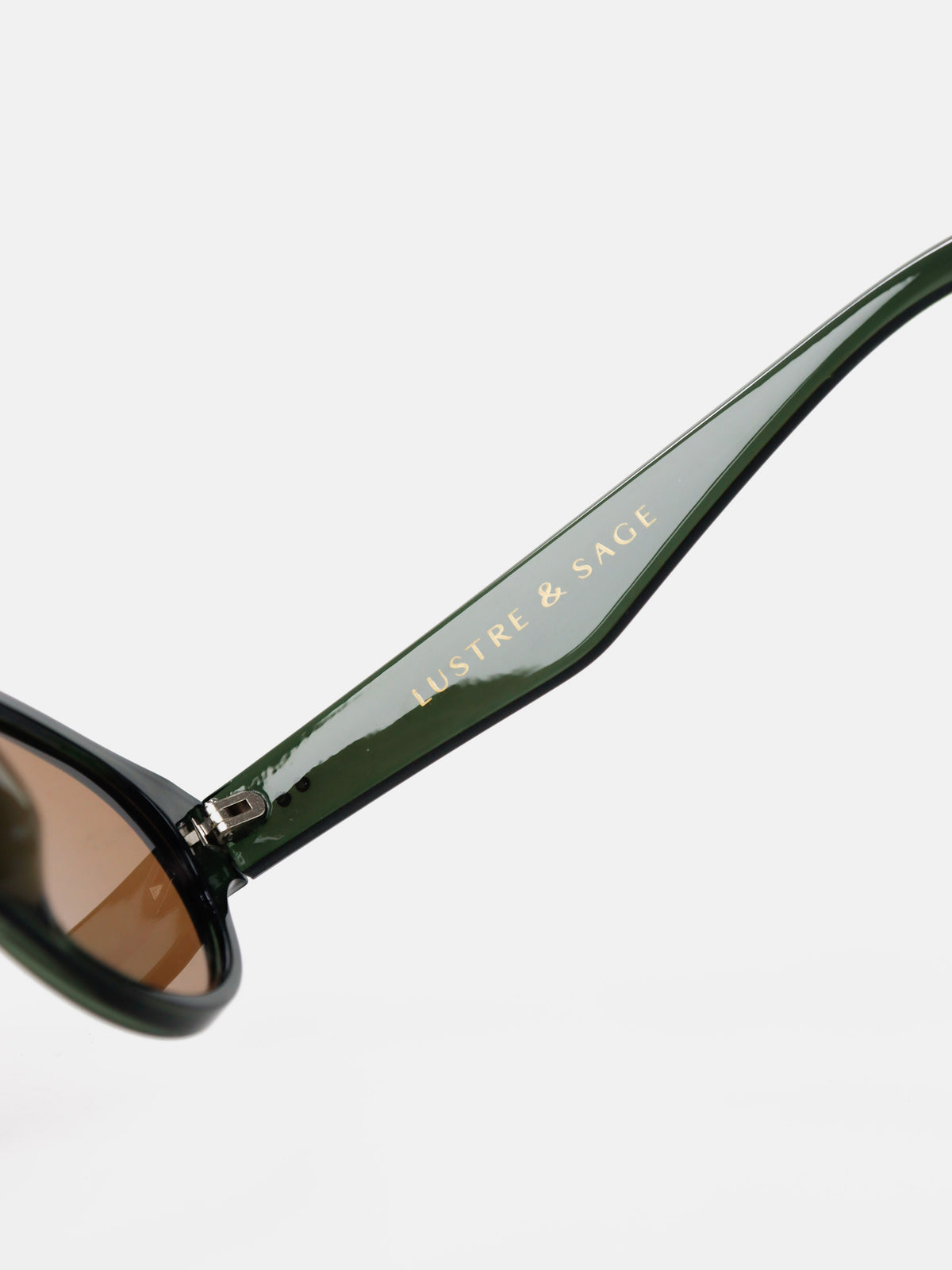 Megan Oval Frame Sunglasses - Green