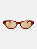 Megan Oval Frame Sunglasses - Tort