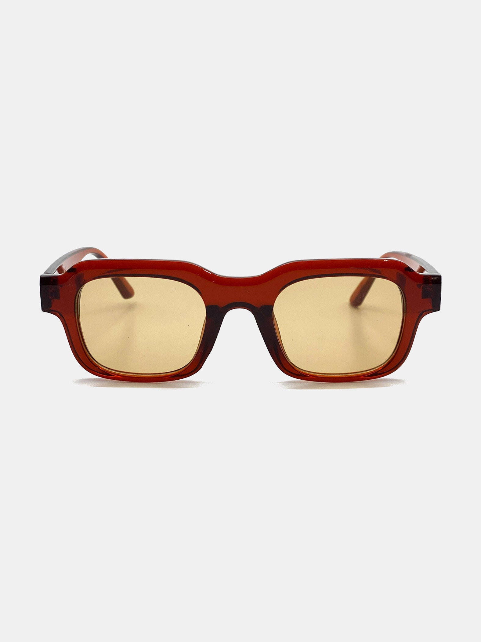 Goutte Angular Sunglasses - Brown