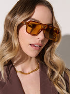 Paris Aviator Sunglasses - Vintage Tort