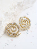 Keena Swirl Gold Plated Earrings