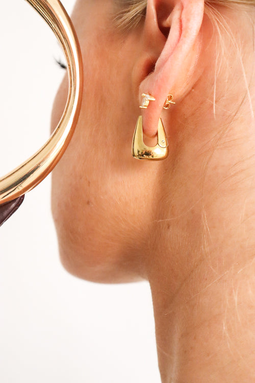 Capri Everyday Hoop Earrings in Gold