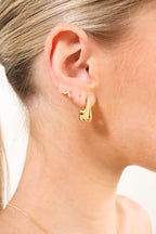 Capri Everyday Hoop Earrings in Gold