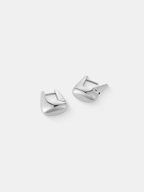 Capri Everyday Hoop Earrings in Silver