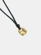 Kaia Rope Charm Necklace - Gold