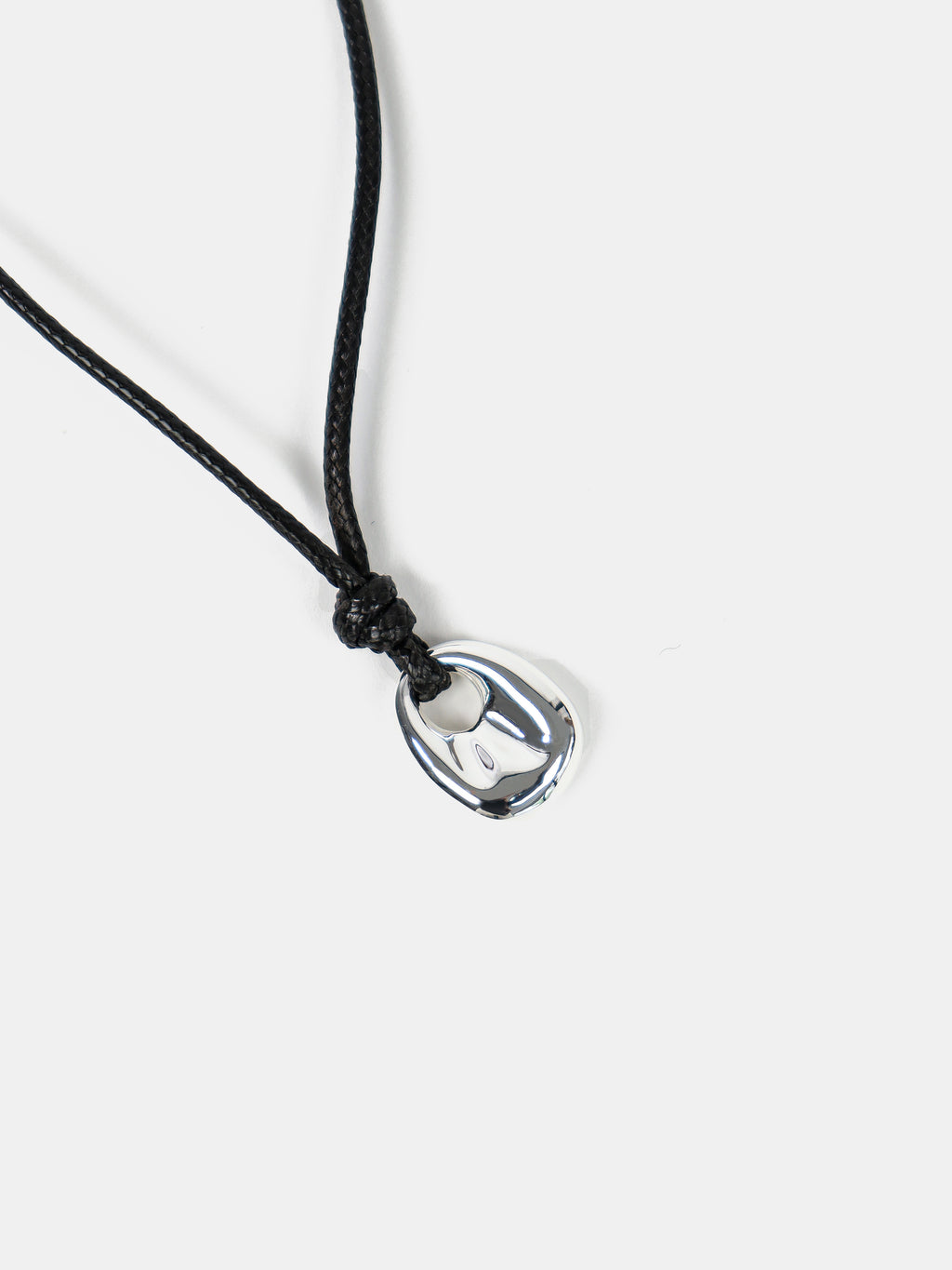 Kaia Rope Charm Necklace - Silver