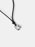 Kaia Rope Charm Necklace - Silver