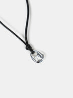 Kaia Rope Charm Necklace - Silver