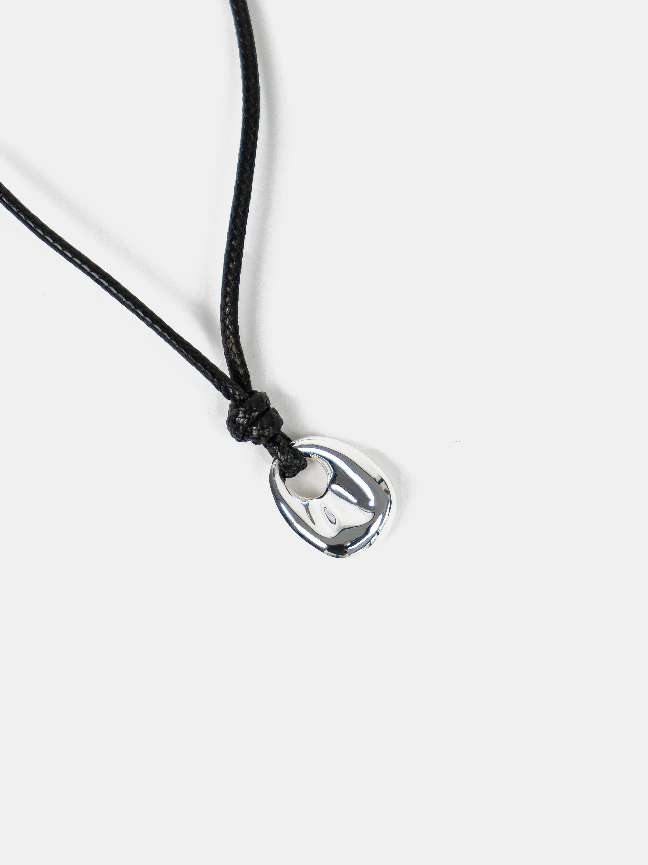 Kaia Rope Charm Necklace - Silver