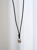 Kaia Rope Charm Necklace - Silver