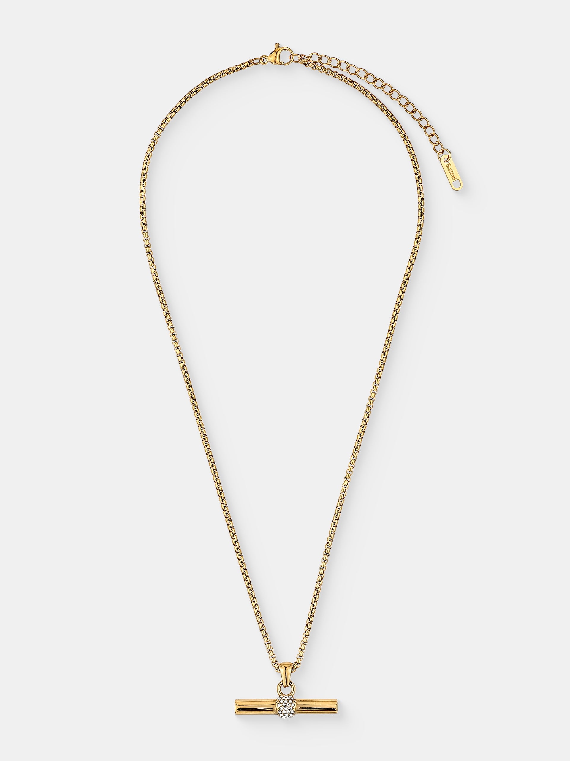 Vivienne T-Bar Necklace - Gold