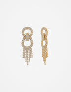 Jemma Statement Diamanté Earrings - 18k Gold Plated
