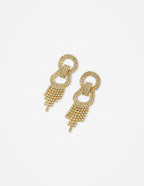 Jemma Statement Diamanté Earrings - 18k Gold Plated