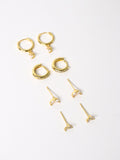 Summer Stacker Earring Set - 18K Gold Plated