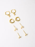 Summer Stacker Earring Set - 18K Gold Plated