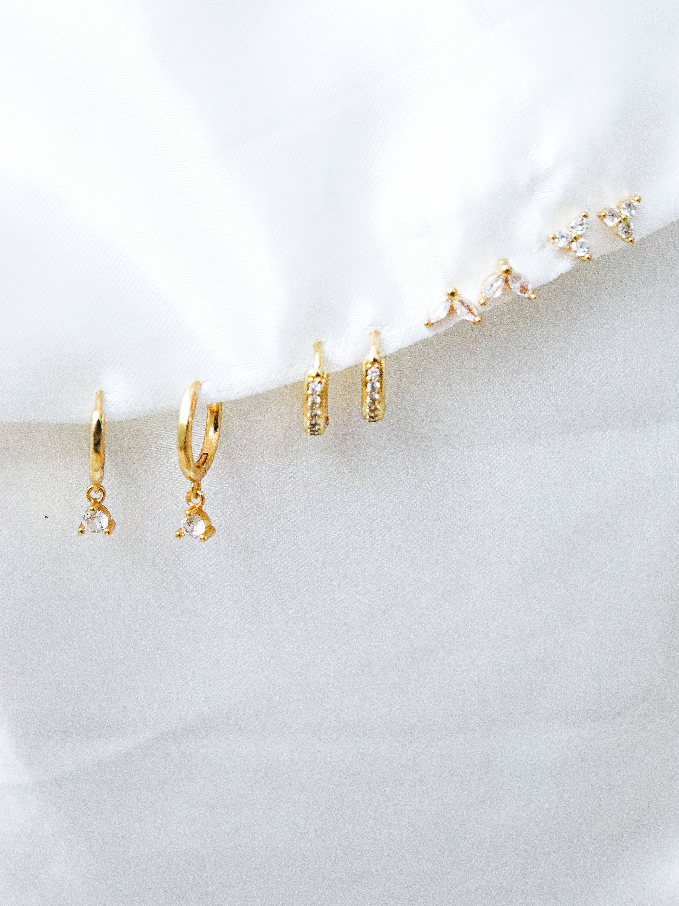 Summer Stacker Earring Set - 18K Gold Plated