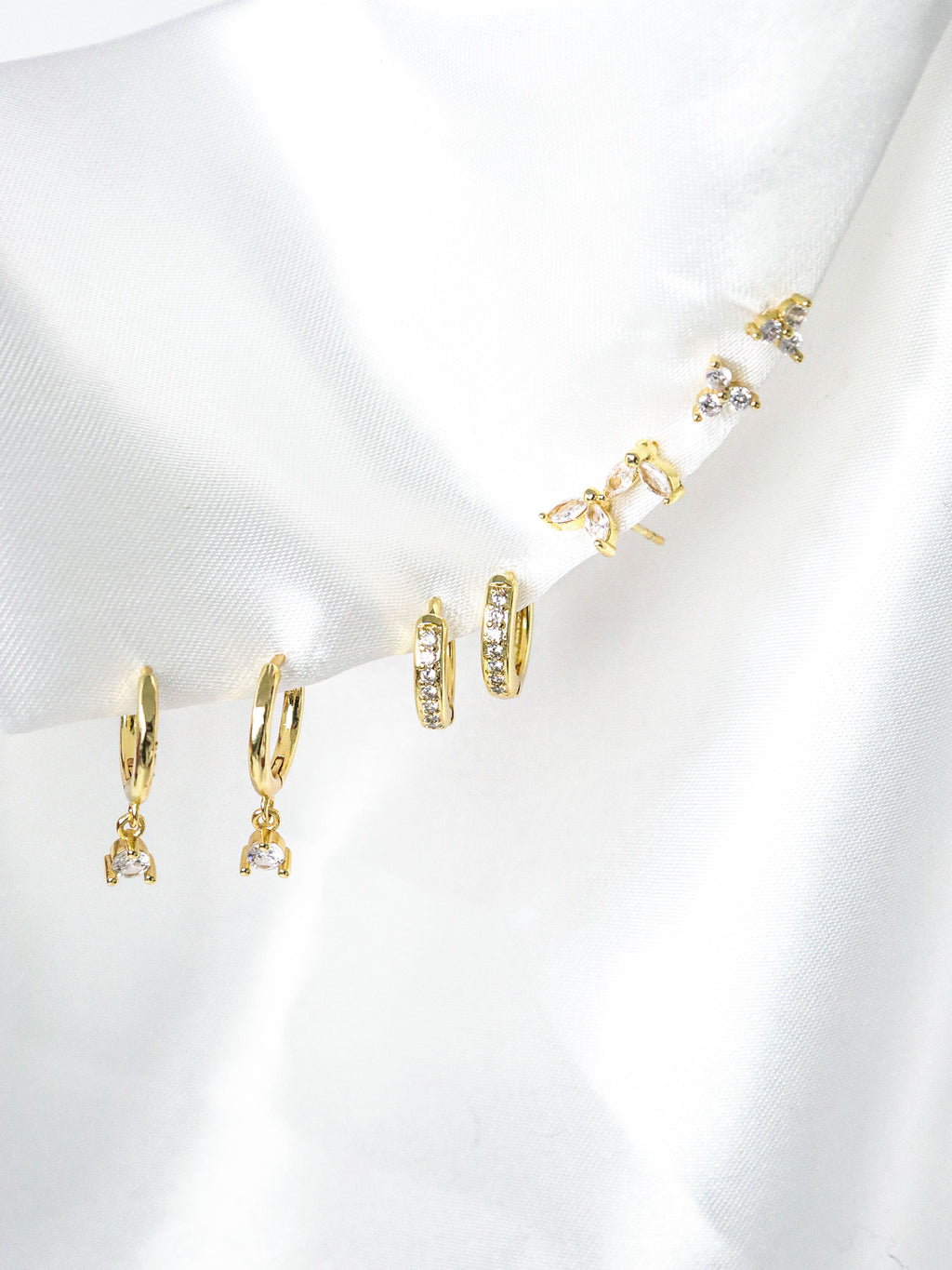 Summer Stacker Earring Set - 18K Gold Plated