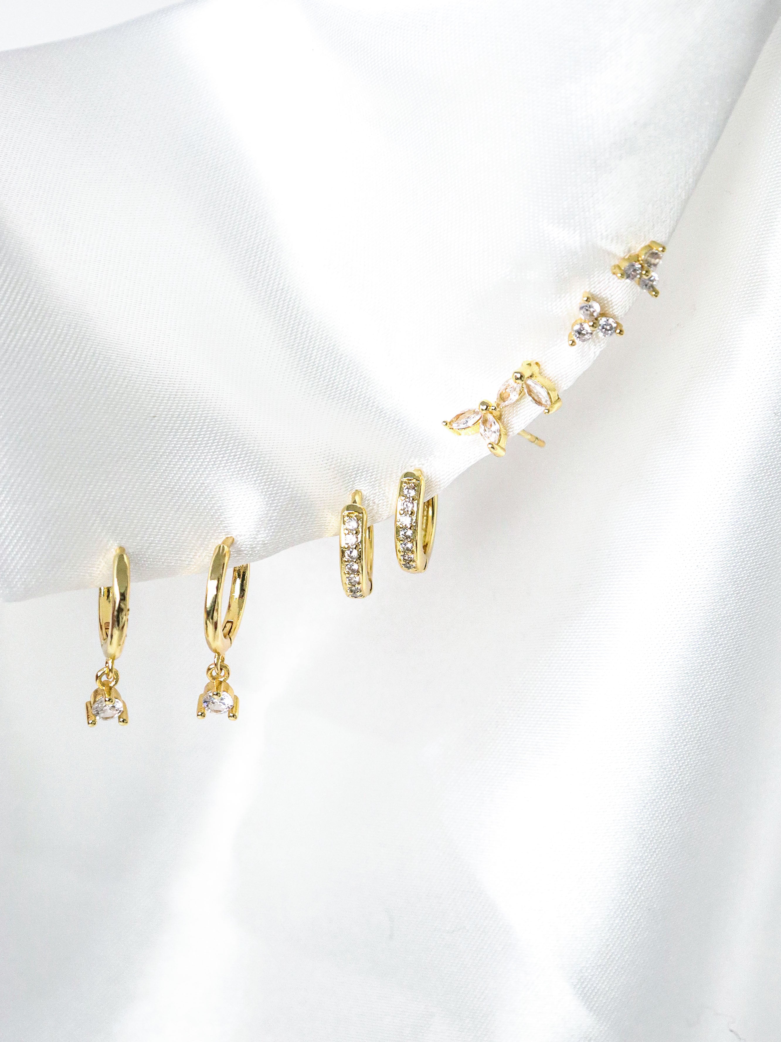 Summer Stacker Earring Set - 18K Gold Plated