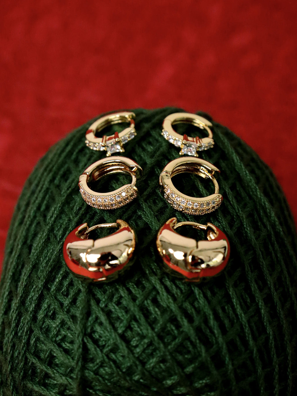 Duet Earring Set - 18K Gold Plated