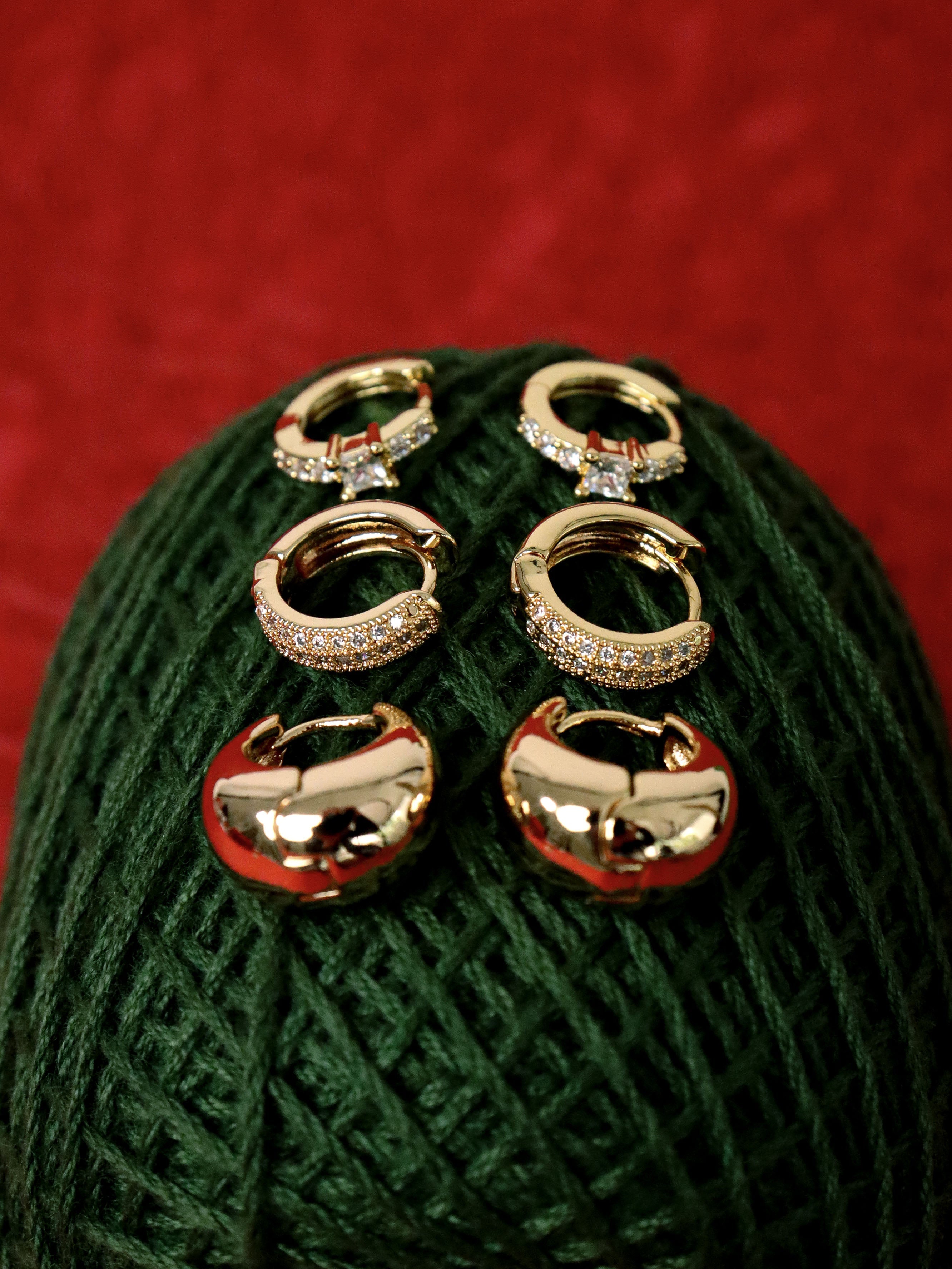 Duet Earring Set - 18K Gold Plated