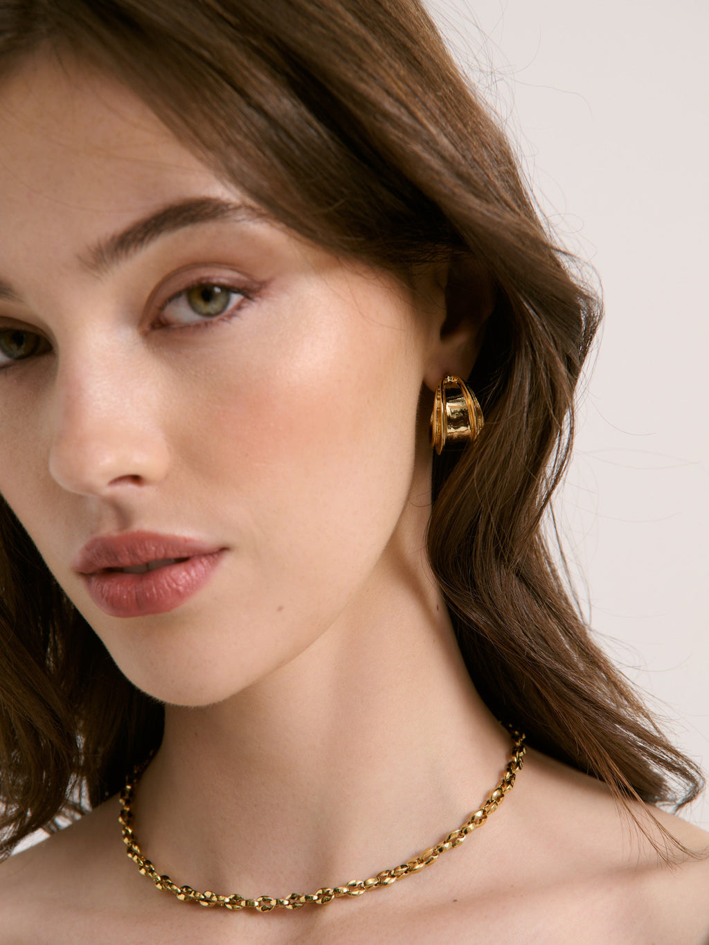 Leilia Earrings in 18k Gold Plated
