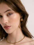 Leilia Earrings in 18k Gold Plated