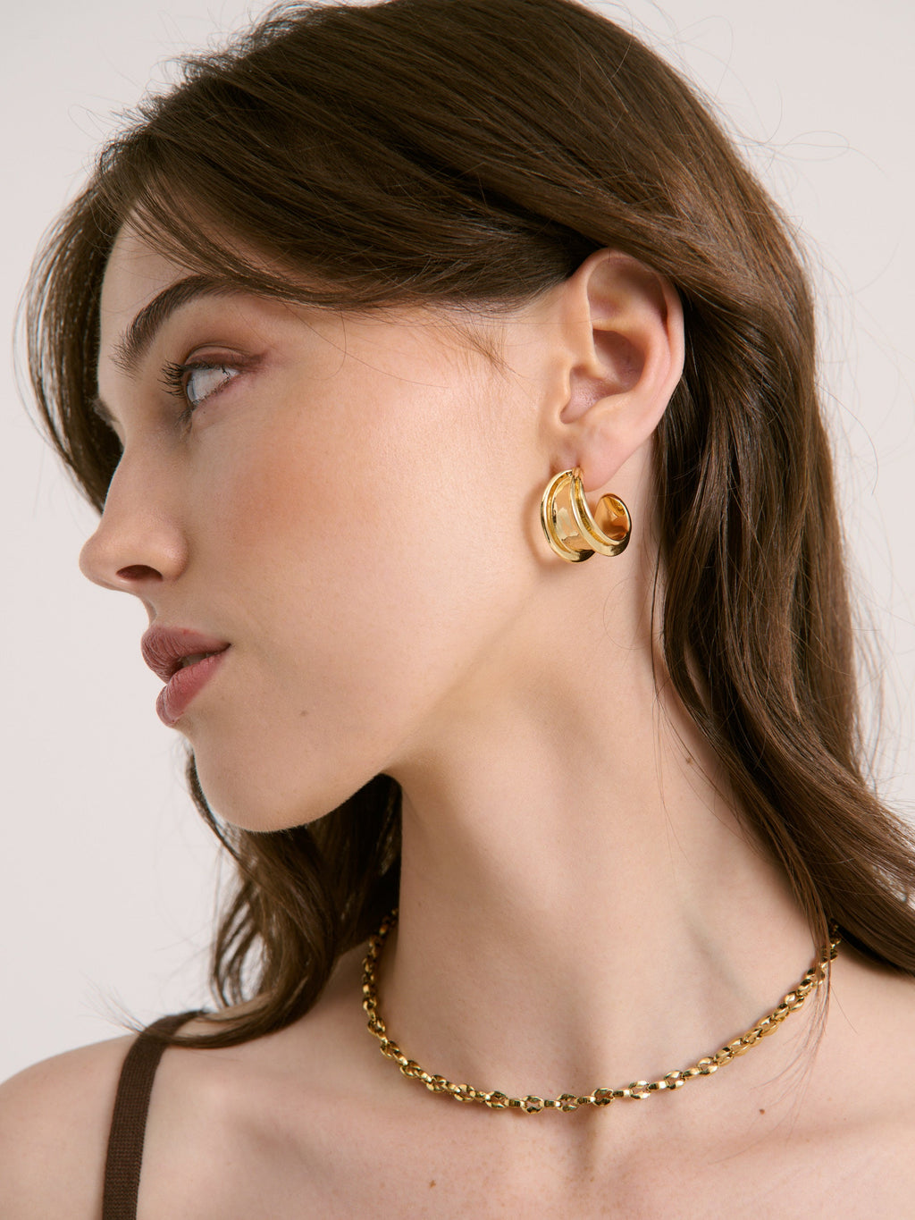Leilia Earrings in 18k Gold Plated
