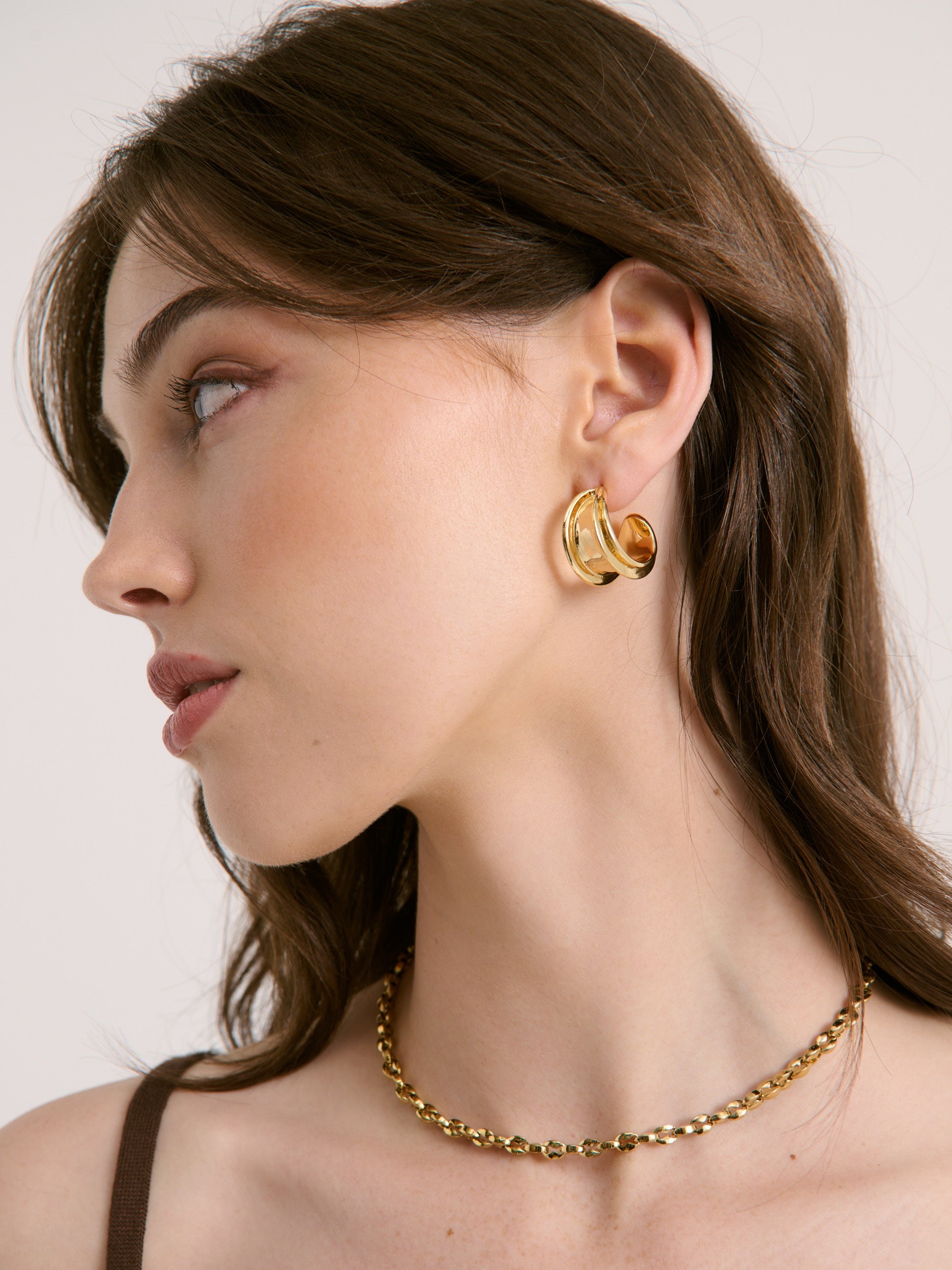 Leilia Earrings in 18k Gold Plated