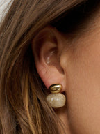 Bauble Cream Resin Earring
