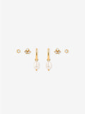 Venus Gold Plated Stacker Earring Set - 18k Gold Plated