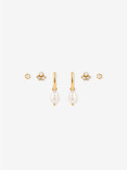 Venus Gold Plated Stacker Earring Set - 18k Gold Plated