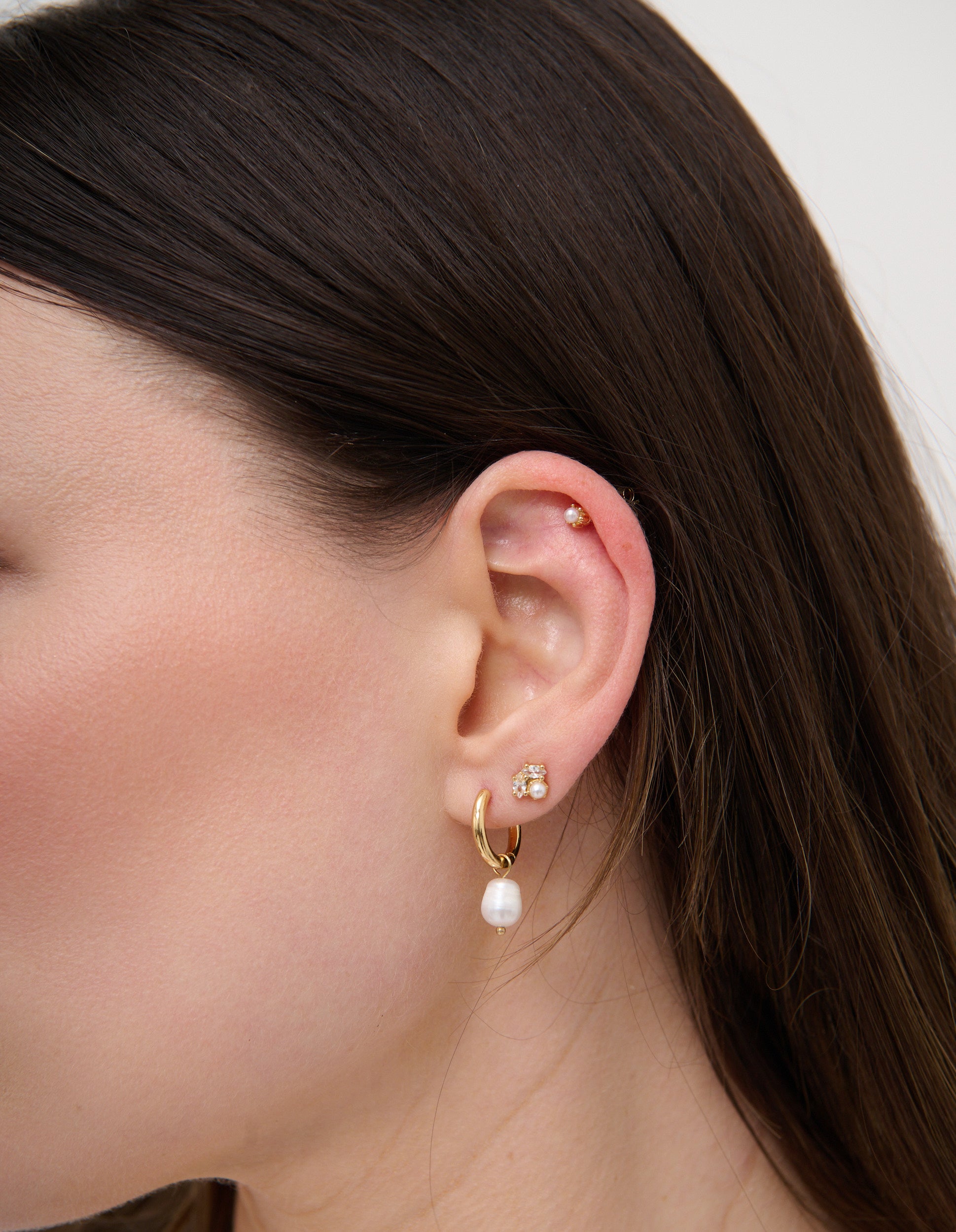 Venus Gold Plated Stacker Earring Set - 18k Gold Plated
