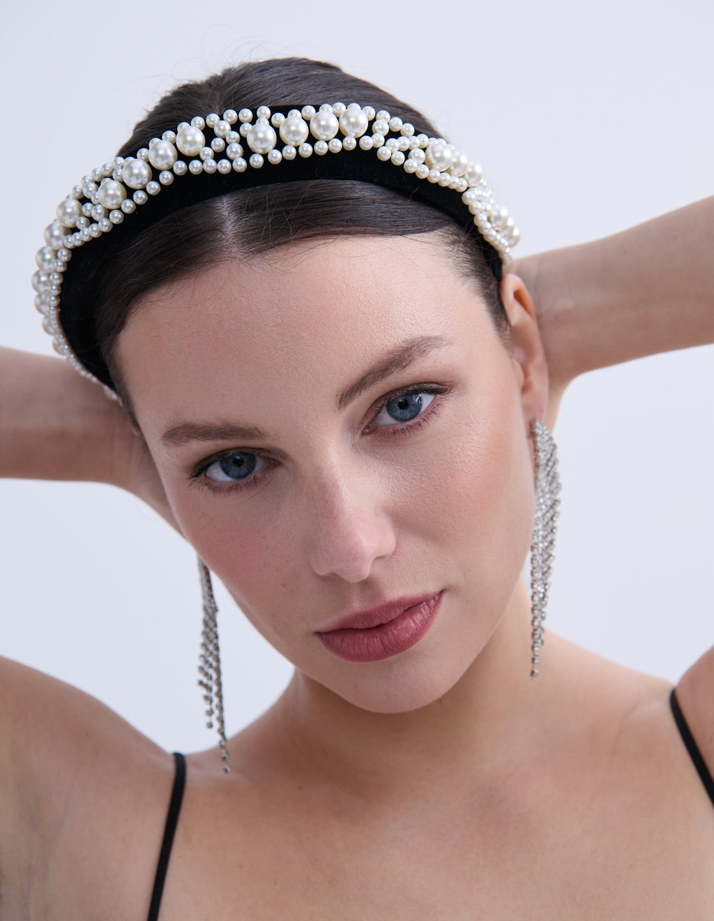 Pearl Velvet Padded Headband