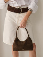 Katie Handbag - Suede Brown