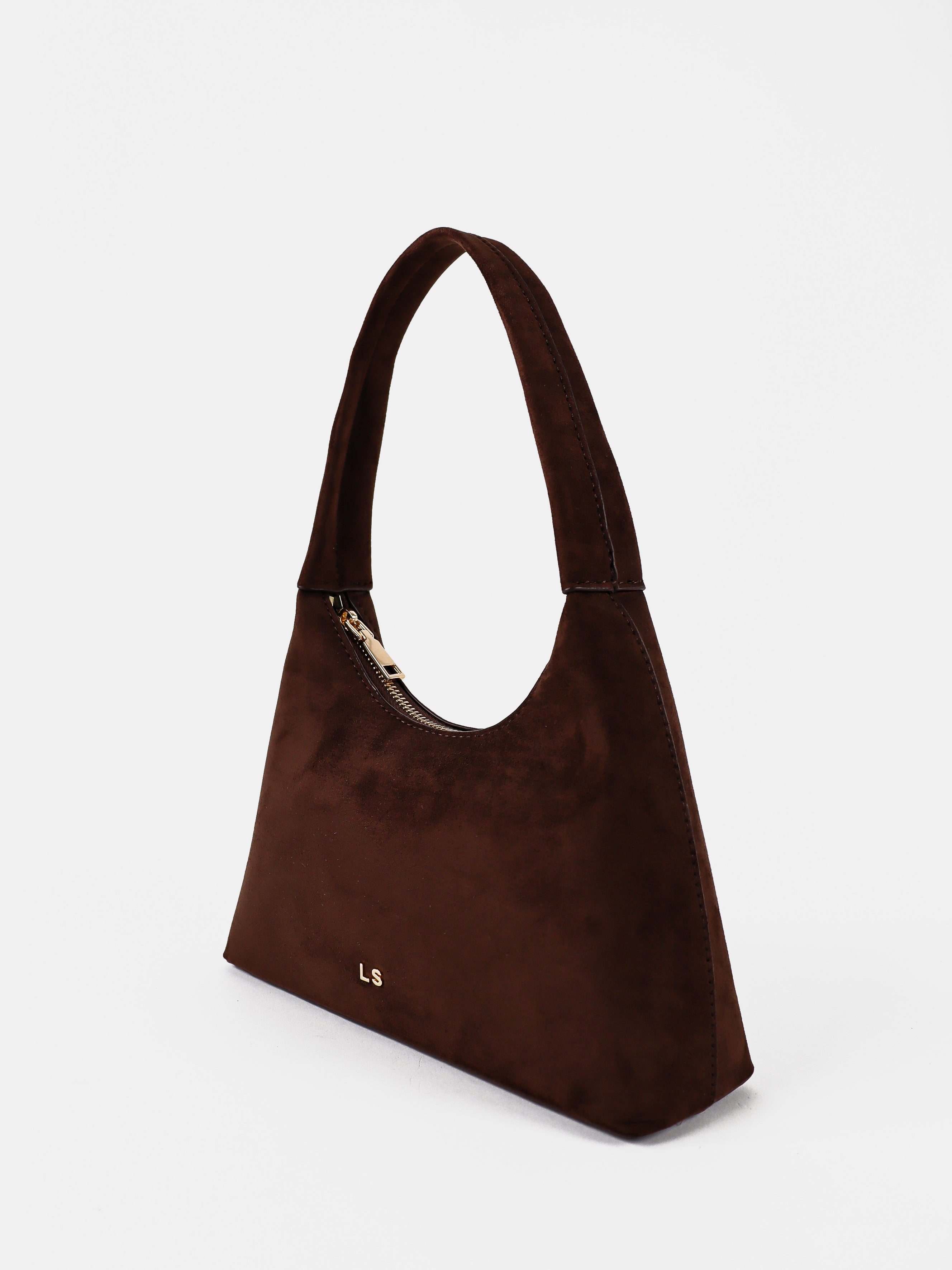 Katie Handbag - Suede Brown