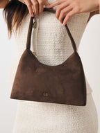 Katie Handbag - Suede Brown