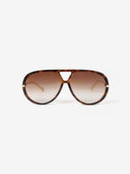 Jacqueline Aviator Sunglasses - Brown
