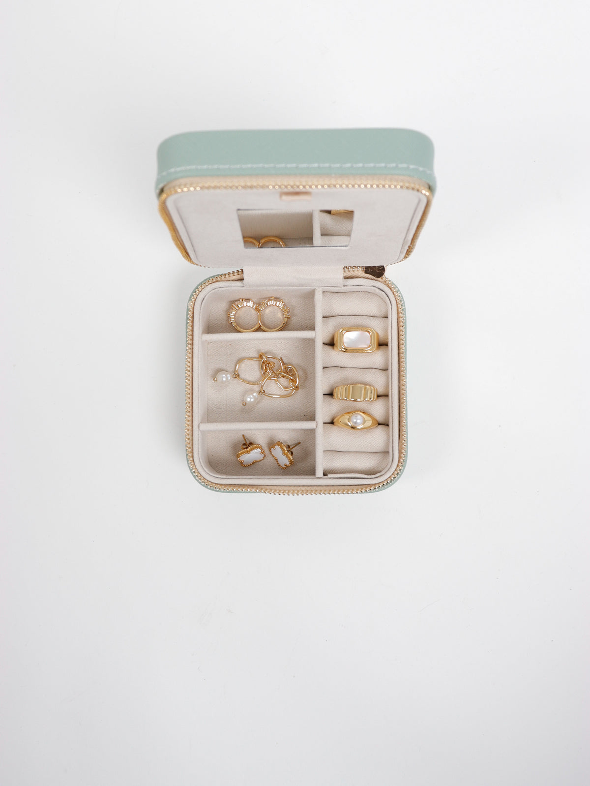Lustre & Sage Jewellery Case - Sage